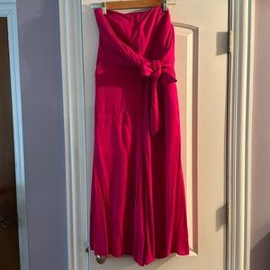 Maeve Strapless Pink Romper